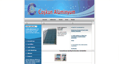 Desktop Screenshot of coskunaluminyum.com