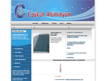 Tablet Screenshot of coskunaluminyum.com